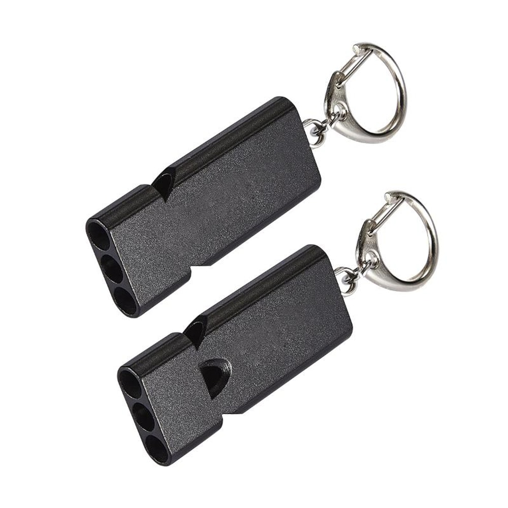 Durable Aluminum Alloy Survival Whistle Tubes Outdoor EDC Tool for Emergency Situations