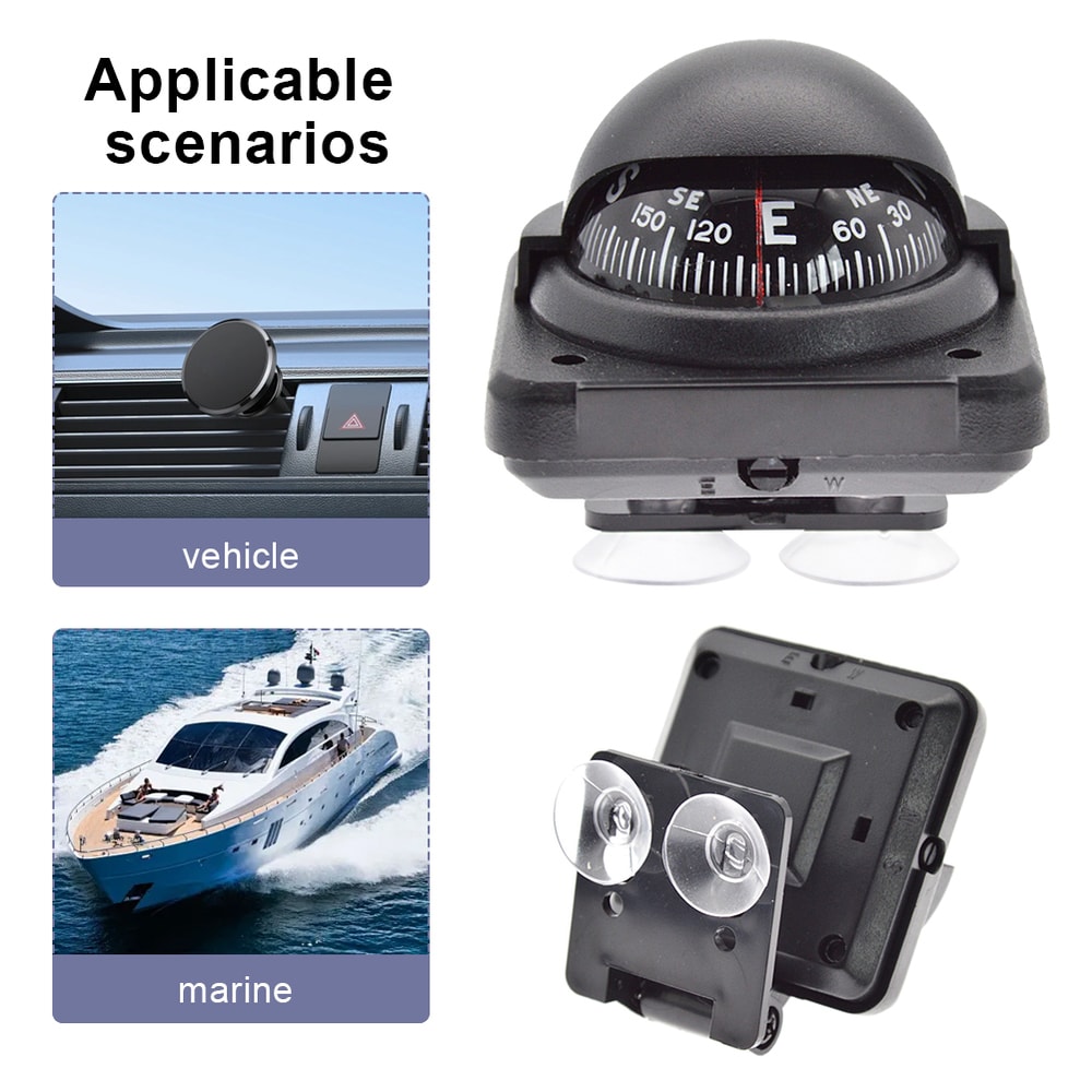 Waterproof Magnetic Compass Mini Ball For Car Boat Caravan Truck 3