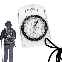mini pocket compass - accurate & durable hiking navigation tool for outdoor adventure and backpacking travel