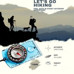 waterproof hiking compass with backpack clip best survival tool for map reading