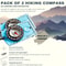 Waterproof Hiking Compass with Backpack Clip Best Survival Tool for Map Reading