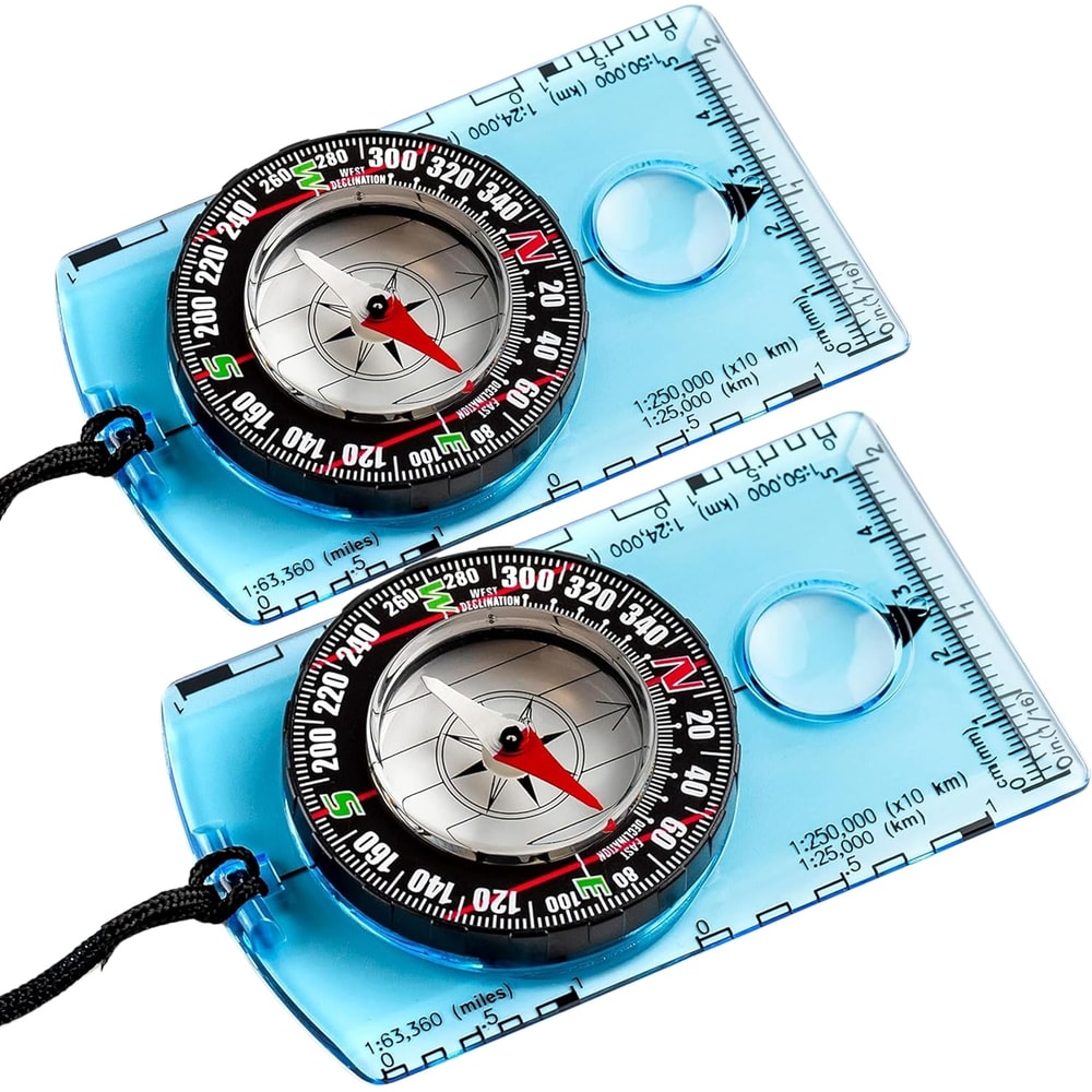 Waterproof Hiking Compass with Backpack Clip Best Survival Tool for Map Reading