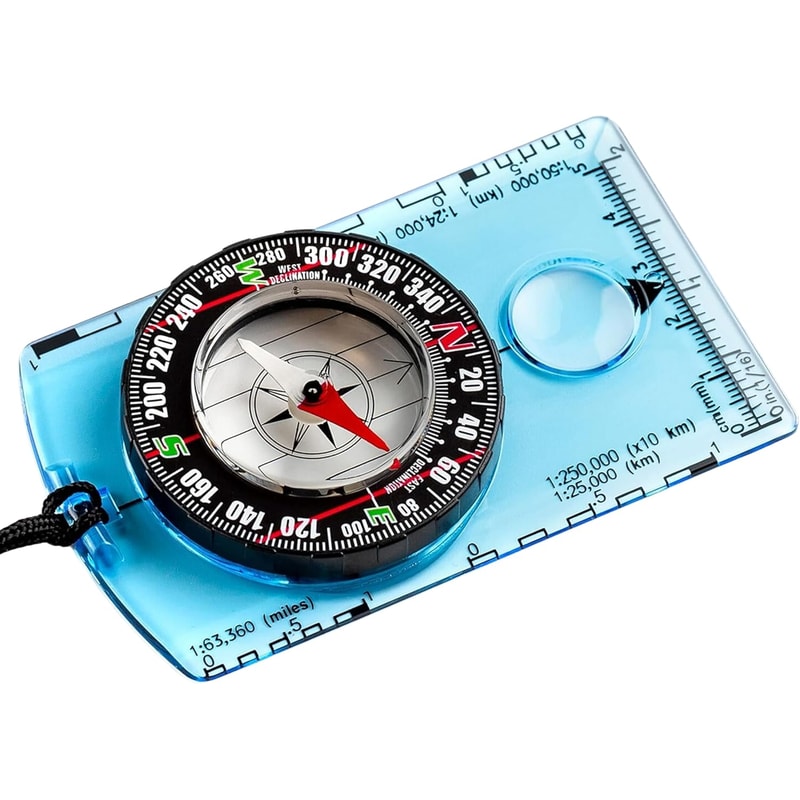 Waterproof Hiking Compass with Backpack Clip Best Survival Tool for Map Reading