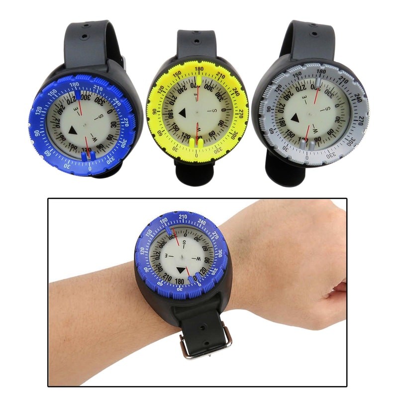 Glow in the Dark Underwater Compass Gauge Durable Navigation Tool for Deep Sea Exploration