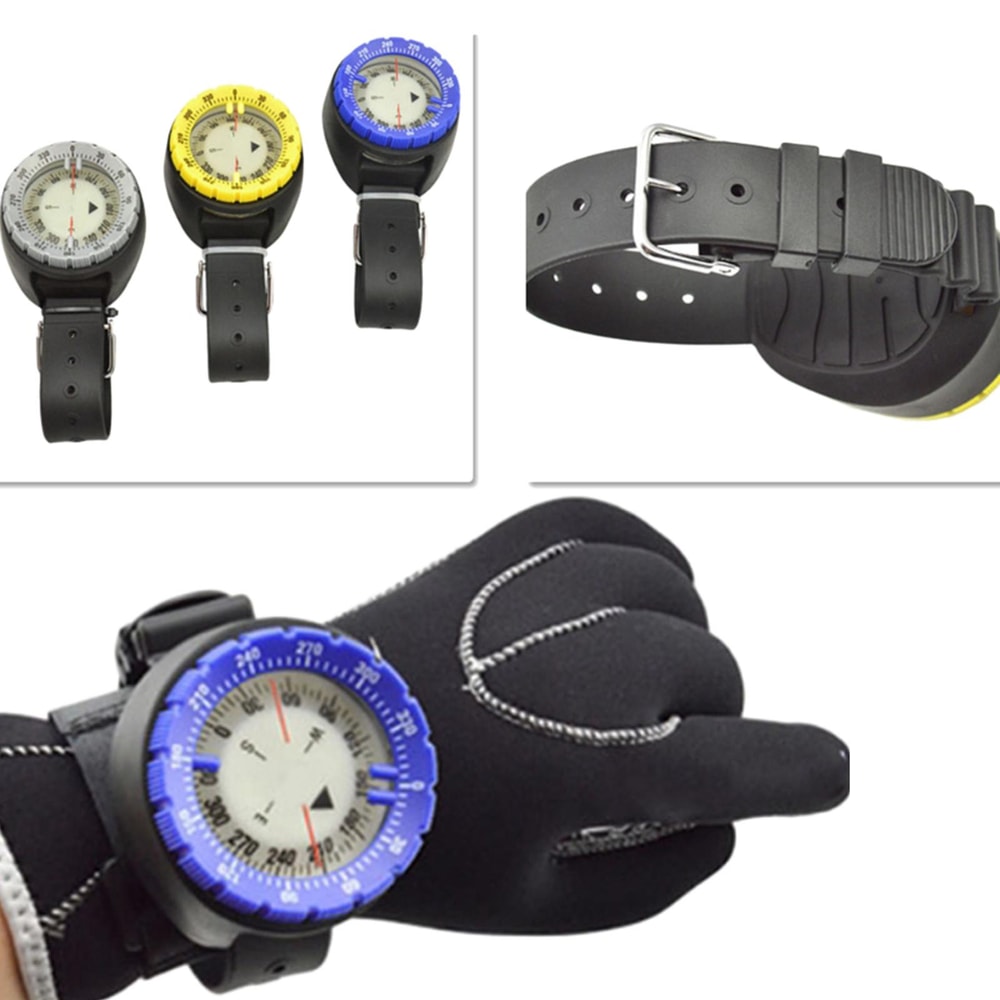 Glow in the Dark Underwater Compass Gauge Durable Navigation Tool for Deep Sea Exploration