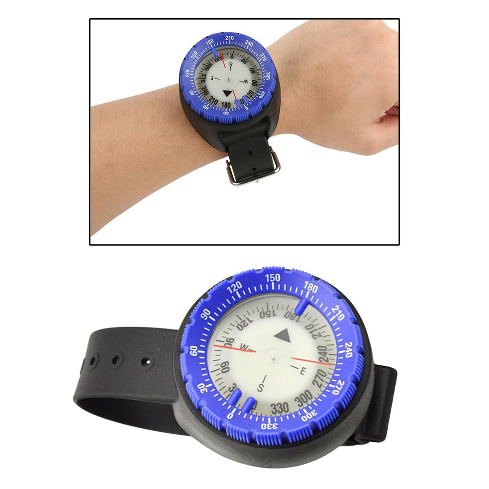 Glow in the Dark Underwater Compass Gauge Durable Navigation Tool for Deep Sea Exploration