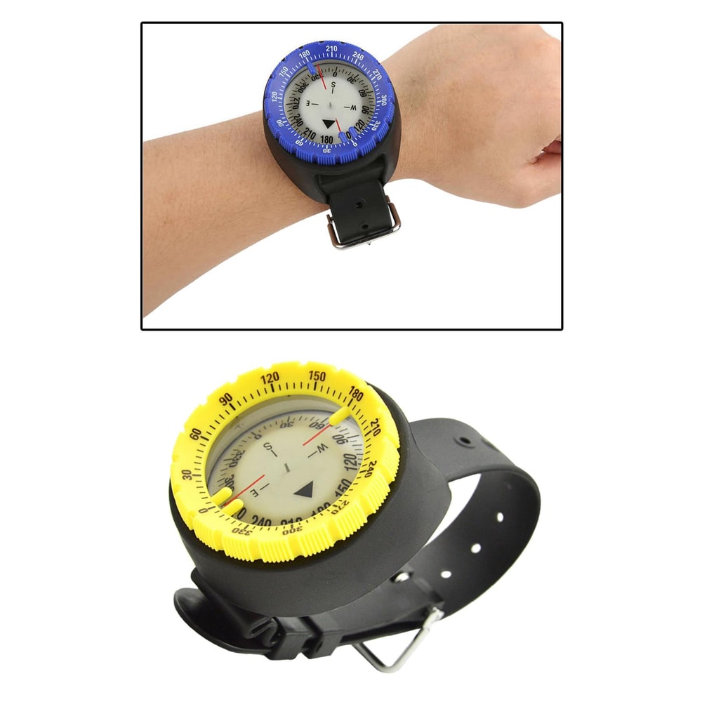 Glow in the Dark Underwater Compass Gauge Durable Navigation Tool for Deep Sea Exploration