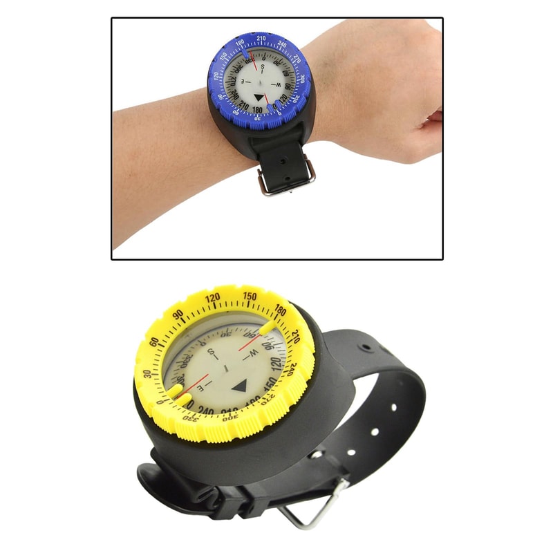 Glow in the Dark Underwater Compass Gauge Durable Navigation Tool for Deep Sea Exploration