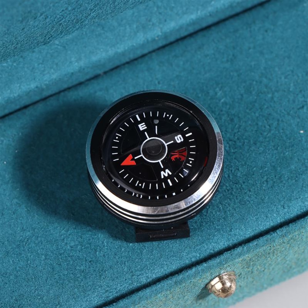 Mini Pocket Compass with Removable Button Watch Strap Portable Outdoor Tool for Hiking Adventures