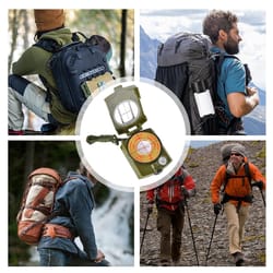 waterproof navigation compass with lanyard & pouch essential gear for backpacking and camping