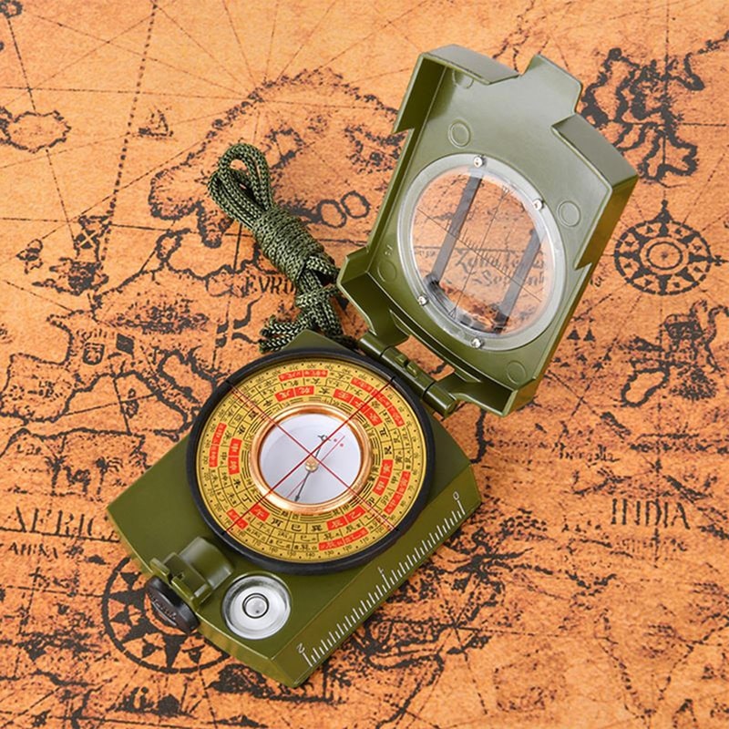 Waterproof Navigation Compass with Lanyard & Pouch Essential Gear for Backpacking and Camping