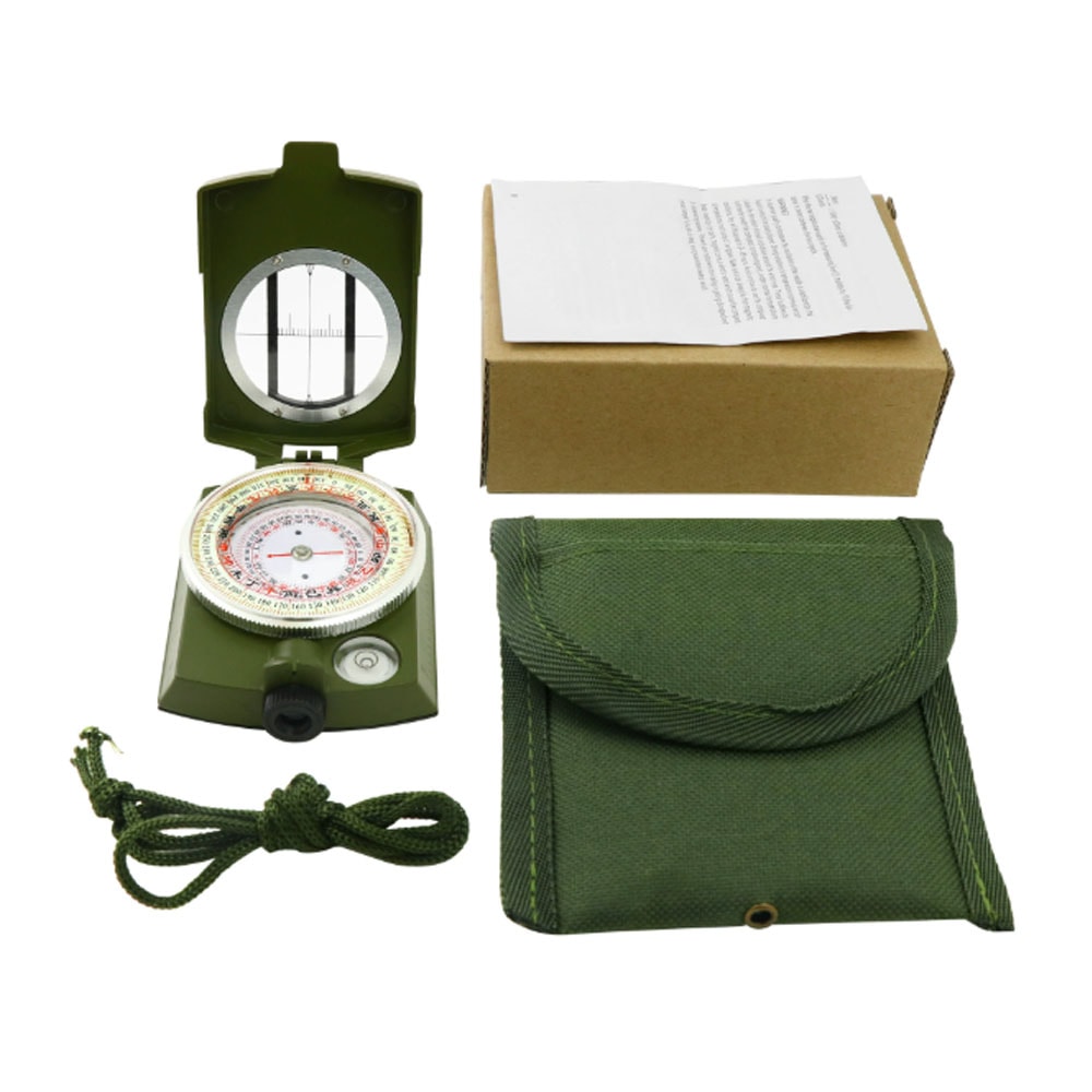 Waterproof Navigation Compass with Lanyard & Pouch Essential Gear for Backpacking and Camping