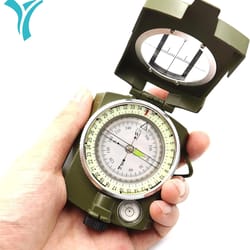 multifunctional tactical military compass | waterproof & impact-resistant lensatic compass for hiking & survival