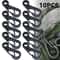Mini Carabiner Paracord Tactical Gear Hooks Key Chain – Durable EDC Survival Climbing Spring Backpack Clasps Keychain