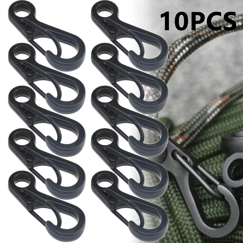 Mini Carabiner Paracord Tactical Gear Hooks Key Chain – Durable EDC Survival Climbing Spring Backpack Clasps Keychain