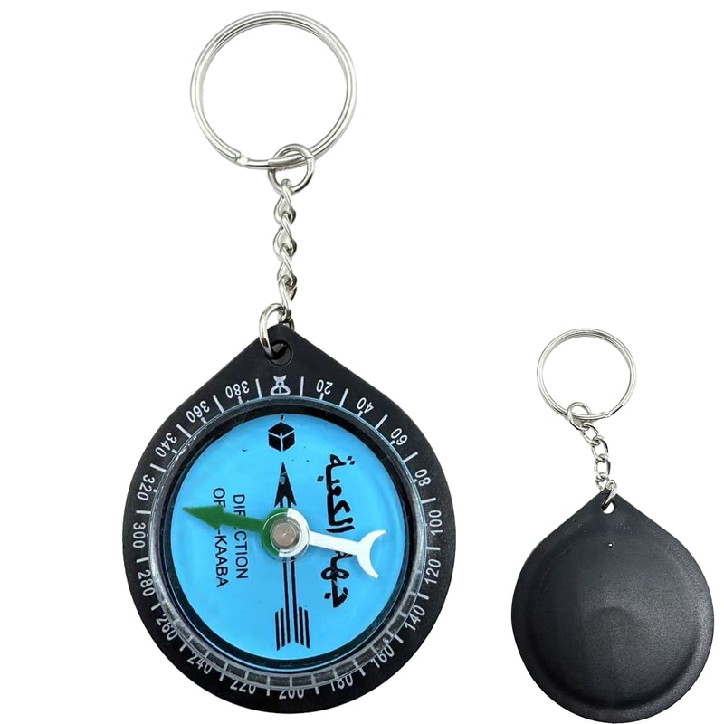 Mini Compass Keychain Survival Thermometer Tool for Outdoor Adventures Perfect for Hiking and Mountaineering