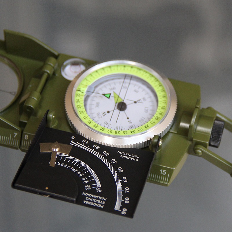 Outdoor Multi-Function Waterproof Compass for Hiking & Camping with Luminous Dial