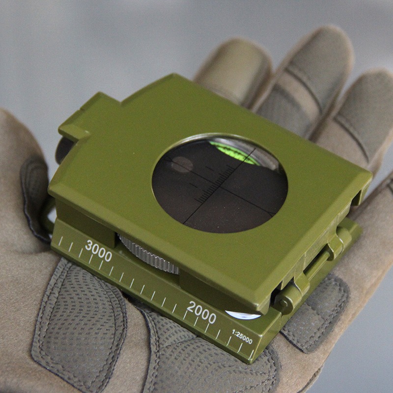 Outdoor Multi-Function Waterproof Compass for Hiking & Camping with Luminous Dial