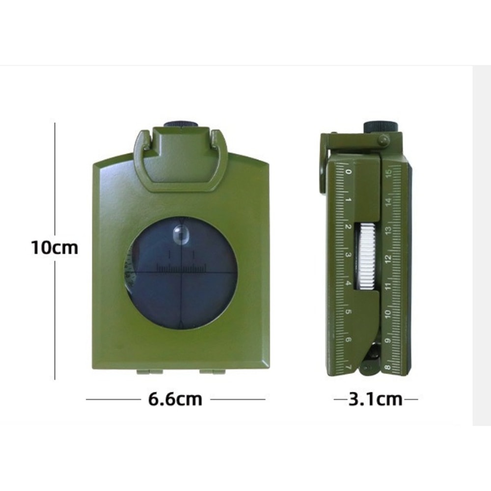 Outdoor Multi-Function Waterproof Compass for Hiking & Camping with Luminous Dial