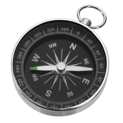 stainless steel pocket compass outdoor hiking, camping & navigation tool