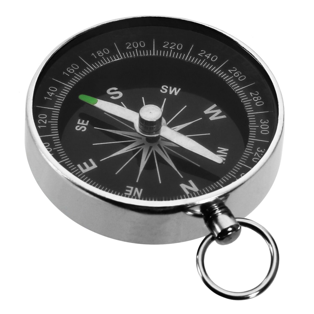 Stainless Steel Pocket Compass Outdoor Hiking, Camping & Navigation Tool