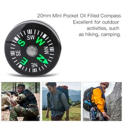 mini pocket compass for hiking, camping, and outdoor adventures survival essential oil-filled compass