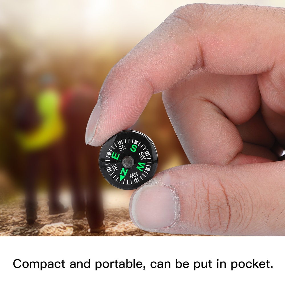Mini Pocket Compass for Hiking, Camping, and Outdoor Adventures Survival Essential Oil-Filled Compass