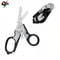 MuqiNush Multifunctional Stainless Steel Emergency Scissors Compact Portable Folding Tool For Outd 0