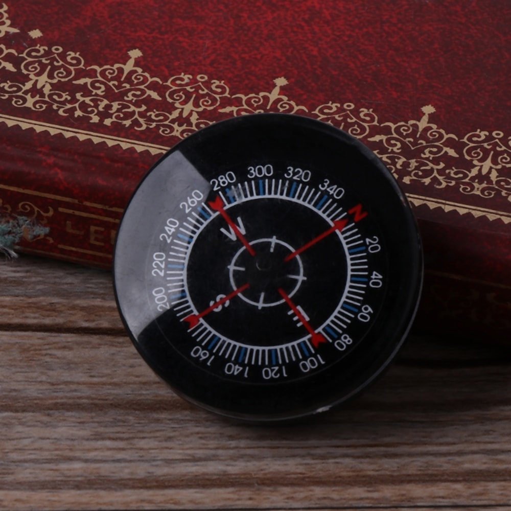 Miniature Button Compass - Compact, Accurate, Oil-Filled Compass for Hiking and Outdoor Adventures