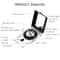Precision Map Compass with Slope Meter & Glow in the Dark Waterproof Navigation Tool for Hiking and Camping