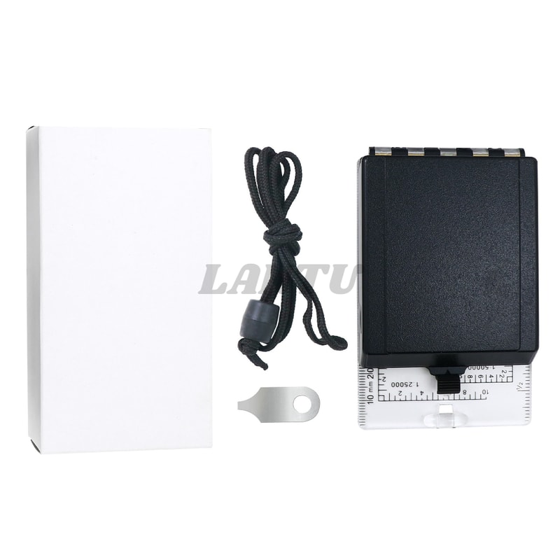 Precision Map Compass with Slope Meter & Glow in the Dark Waterproof Navigation Tool for Hiking and Camping