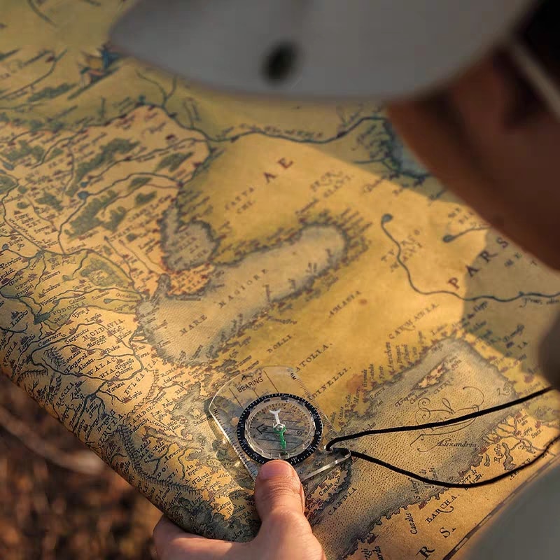 Orienteering Compass Set Map Compass for Hiking, Camping & Kids' Adventure