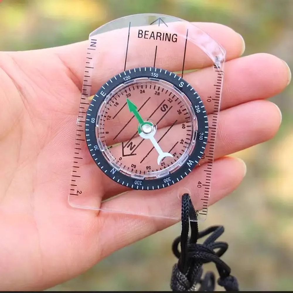 Orienteering Compass Set Map Compass for Hiking, Camping & Kids' Adventure