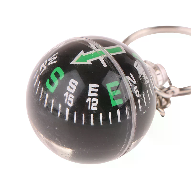 Portable Emergency Compass Keychain Lightweight Survival Tool for Hiking & Camping
