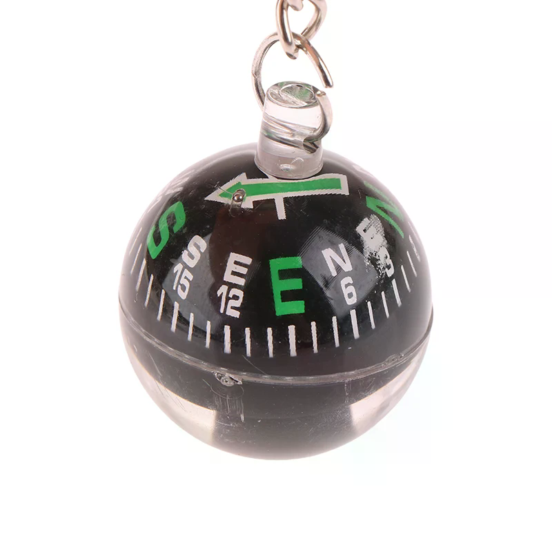 Portable Emergency Compass Keychain Lightweight Survival Tool for Hiking & Camping