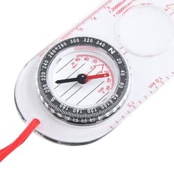 acrylic map ruler compass multi-functional transparent navigation tool for orienteering & outdoor camping
