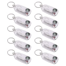 portable multifunctional compass & thermometer keychain compact tool for hiking and camping adventures