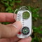 Portable Multifunctional Compass & Thermometer Keychain Compact Tool for Hiking and Camping Adventures