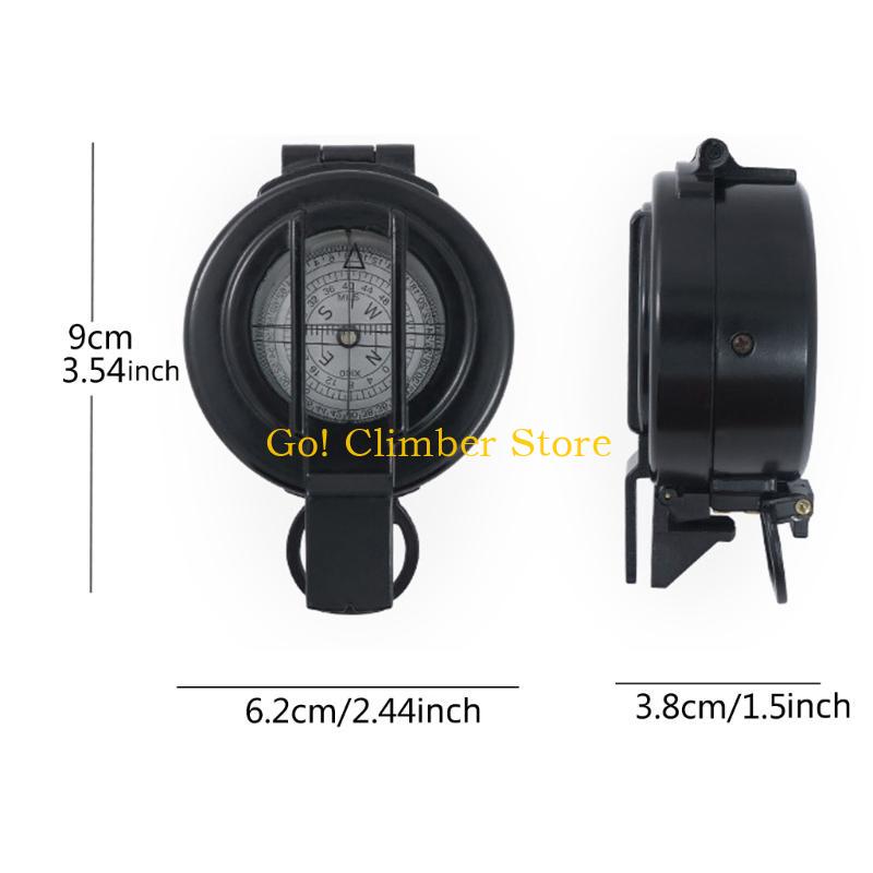 Vintage Luminous Pocket Compass for Camping, Hiking & Backpacking Durable Navigation Tool