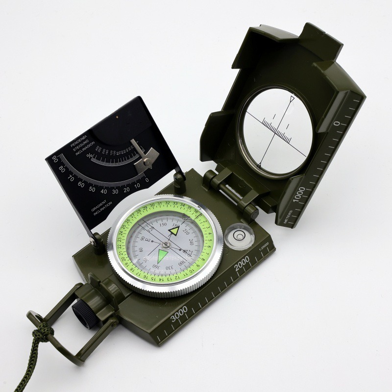 Military-Grade Multifunctional Luminous Outdoor Compass Survival Gear for Adventurers