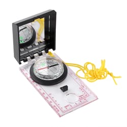 multi-functional compass with mapping ruler & mirror emergency kit for outdoor adventures