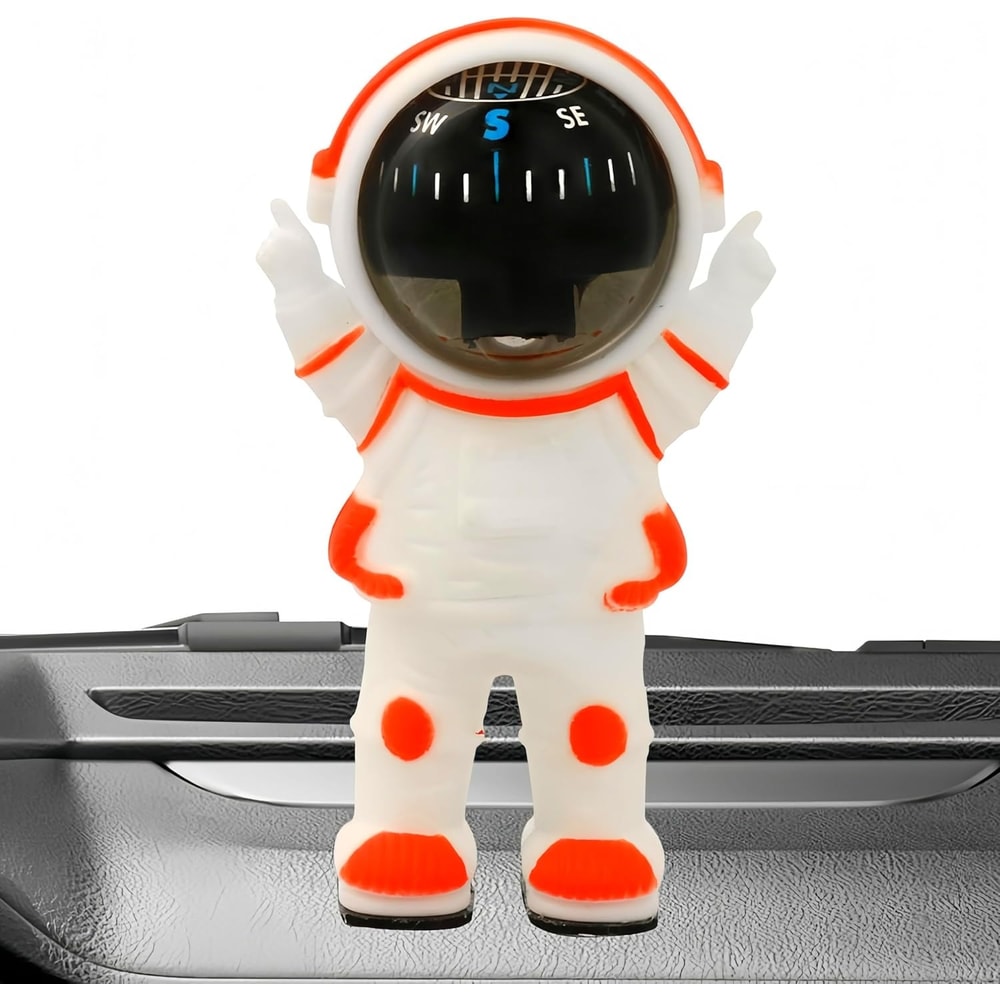 Creative Car Compass Decor Easy Installation Dashboard Accessory, Cool Navigation Gadget for Vehicles