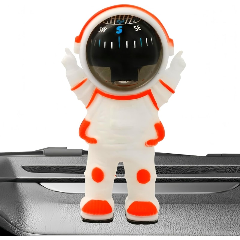 Creative Car Compass Decor Easy Installation Dashboard Accessory, Cool Navigation Gadget for Vehicles