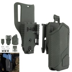 right hand tactical gun holster for shooting and hunting – universal pistol holder with flashlight compatibility