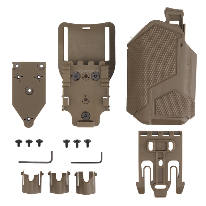 Right Hand Tactical Gun Holster for Shooting and Hunting – Universal Pistol Holder with Flashlight Compatibility