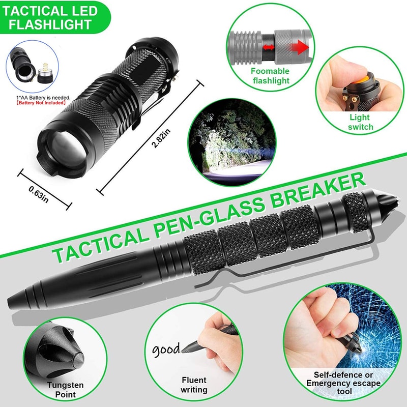 Survival Emergency Kit: Tactical First Aid & Adventure Gear for Wilderness