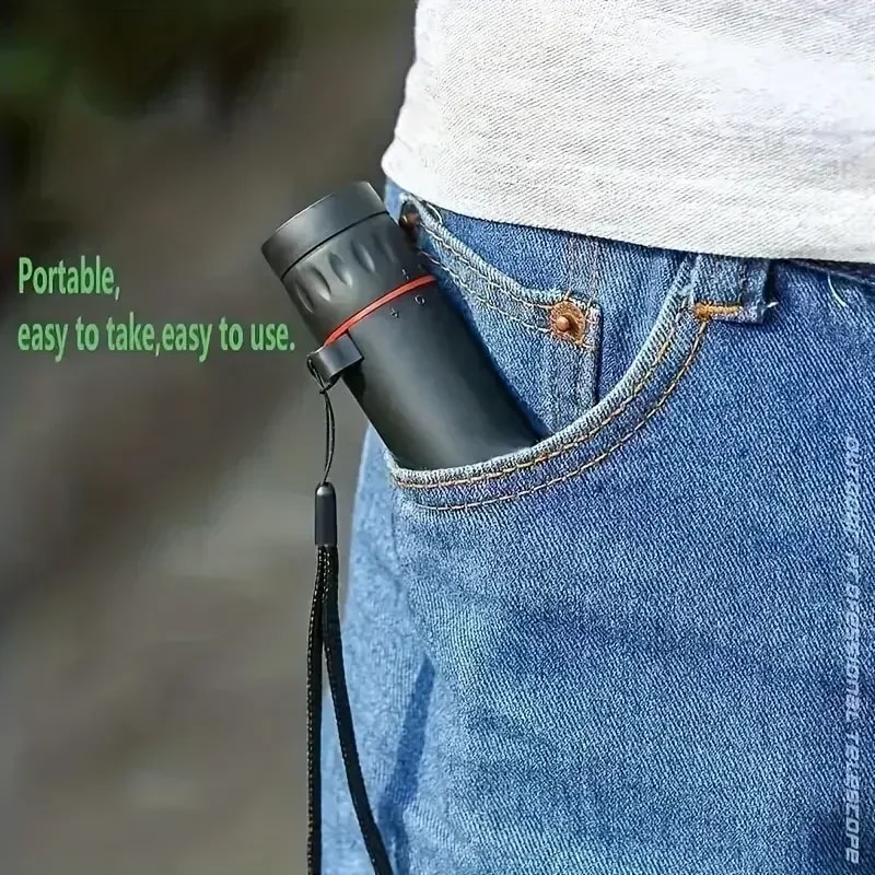Outdoor HD Monocular Telescope with Holder Perfect for Camping, Hunting, and Birdwatching
