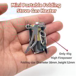 portable outdoor gas stove for camping, picnic, and survival foldable mini gas heater