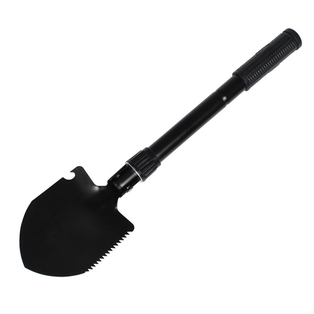Multi-Purpose Foldable Shovel with Compass Perfect for Camping, Hiking, Gardening