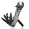 Multifunctional Outdoor Camping Wrench Tool Adjustable Wrench, Folding Knife, and Saw for EDC Use